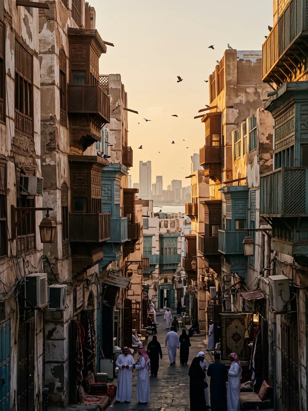 حارات جدة التاريخية (البلد) عند الغروب